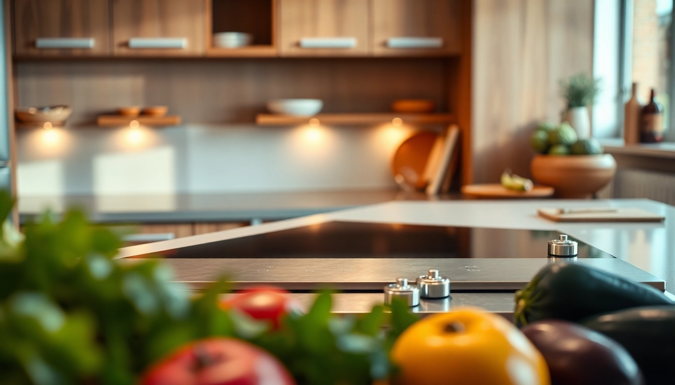 Highlighting the 36 induction cooktop's sleek design and cooking features in a modern kitchen.