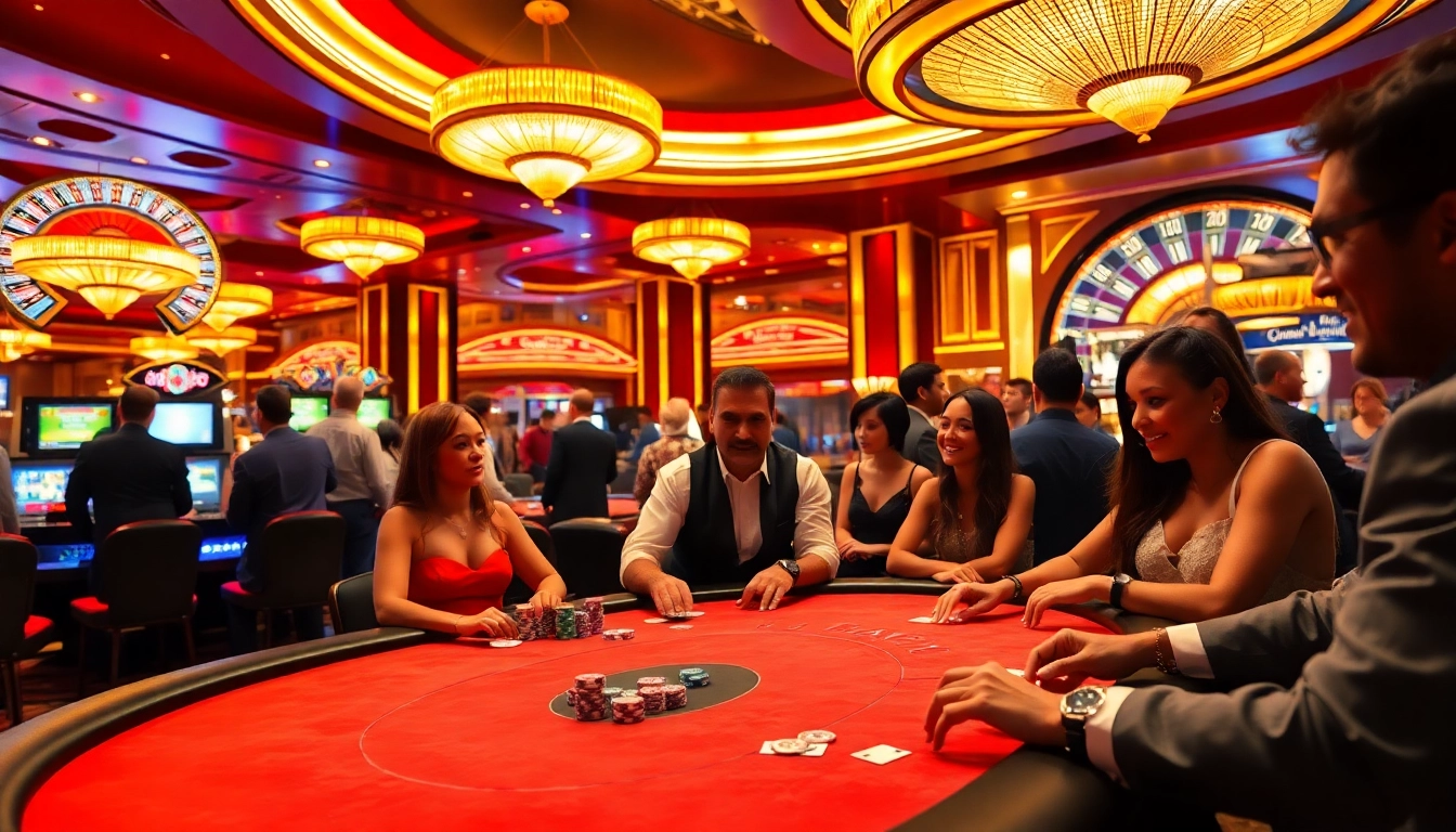 Experience the excitement of e28 casinos, featuring intense poker action and a spinning roulette wheel.