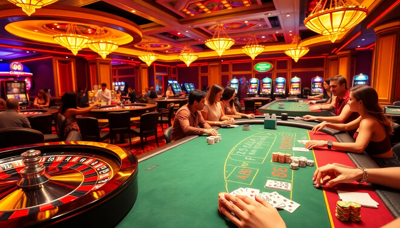 Experience the thrill of e28-level gaming at luxurious casino tables with exciting poker and roulette action.