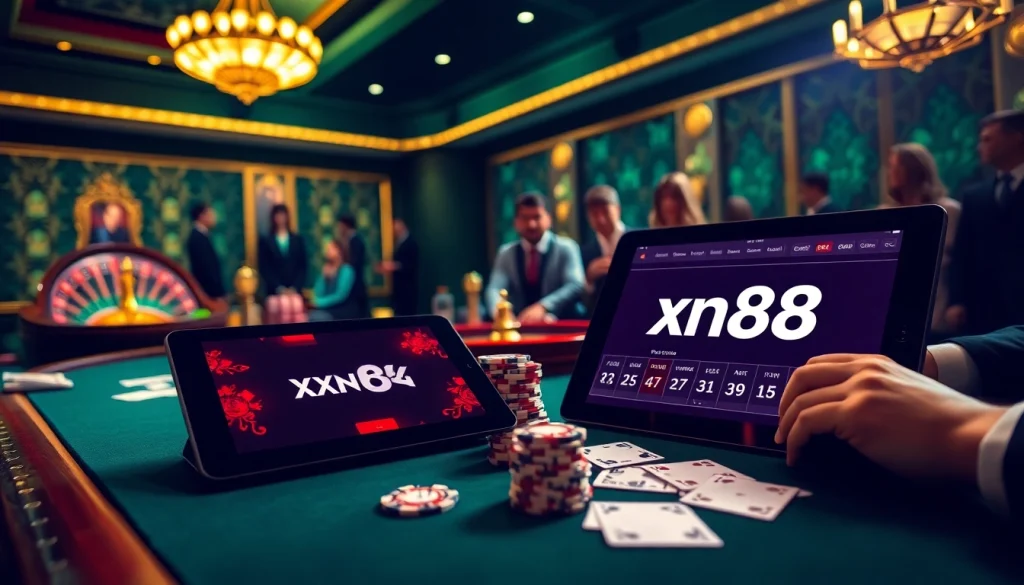 Experience thrilling gameplay at the xn88 casino with professional poker action.